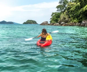Kayaking experience at Riva Beach Resort in North Goa